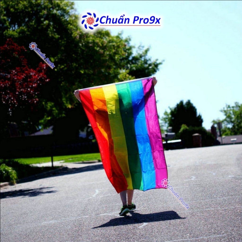 Cờ LGBT Lục Sắc kích thước 90*150 cm & 60*90 cm