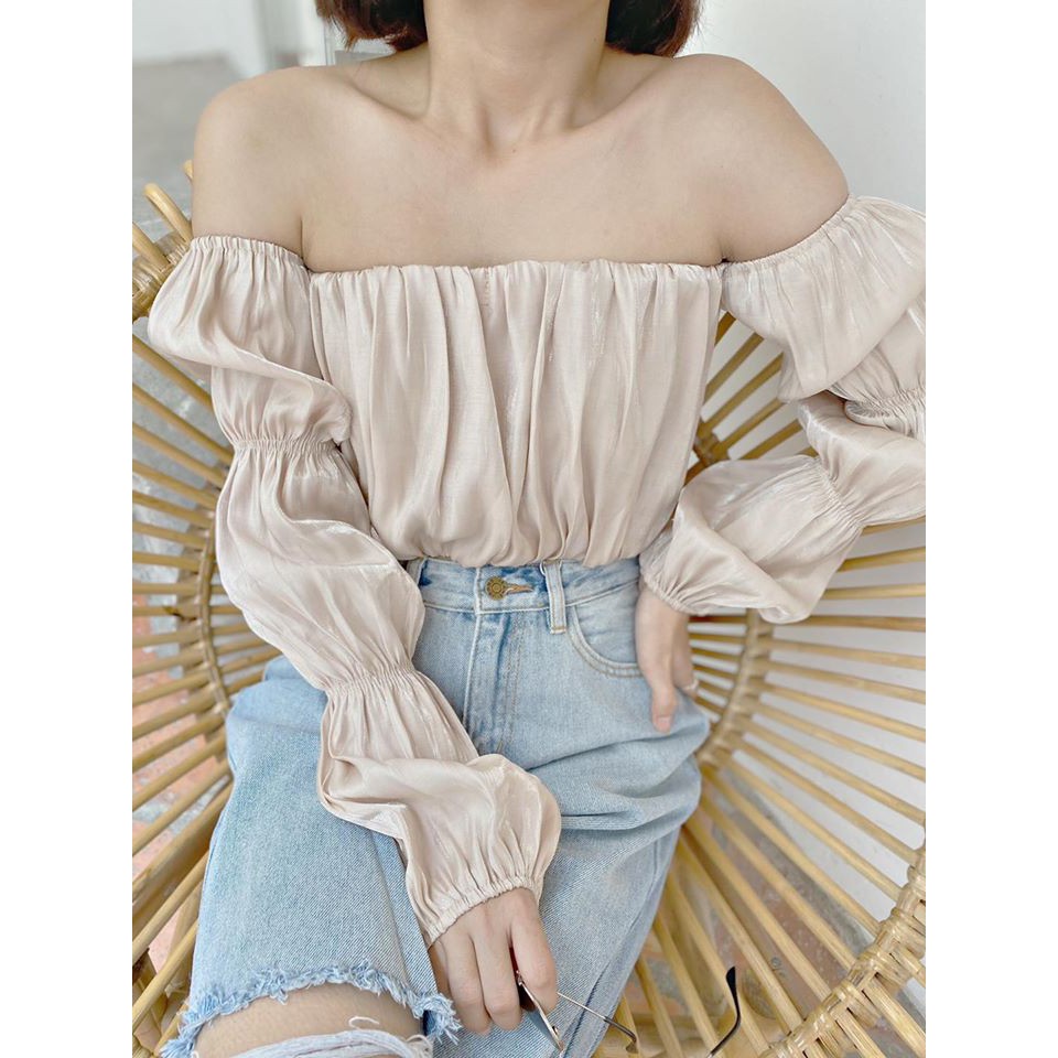 Quần jeans ống rộng rách gối Dora jeans