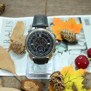 Đồng Hồ Nam Dây Da - IWC - Mặt Đen