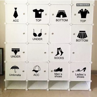 Decal dán- tủ nhựa ghép