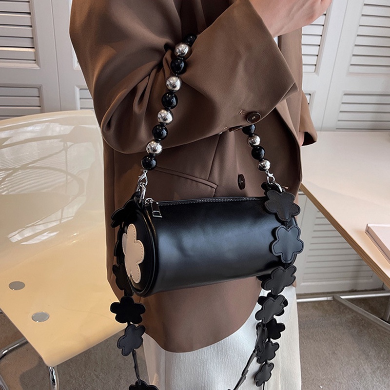 Túi Đeo Chéo Hình Trụ Phong Cách retro Thời Trang Cho Nữ