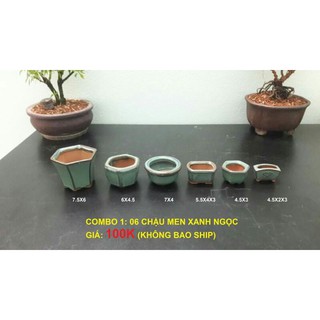 bộ  6 chiếc   chậu  như hình  kích thước  ở ảnh nhé