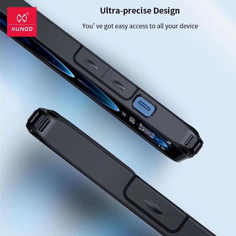 Ốp lưng XUNDD iPhone 13/ 13 Pro/ Max/ 12/ 12 Pro/ Max/ 11/ 11 Pro/ Max, Chống shock. Lưng carbon