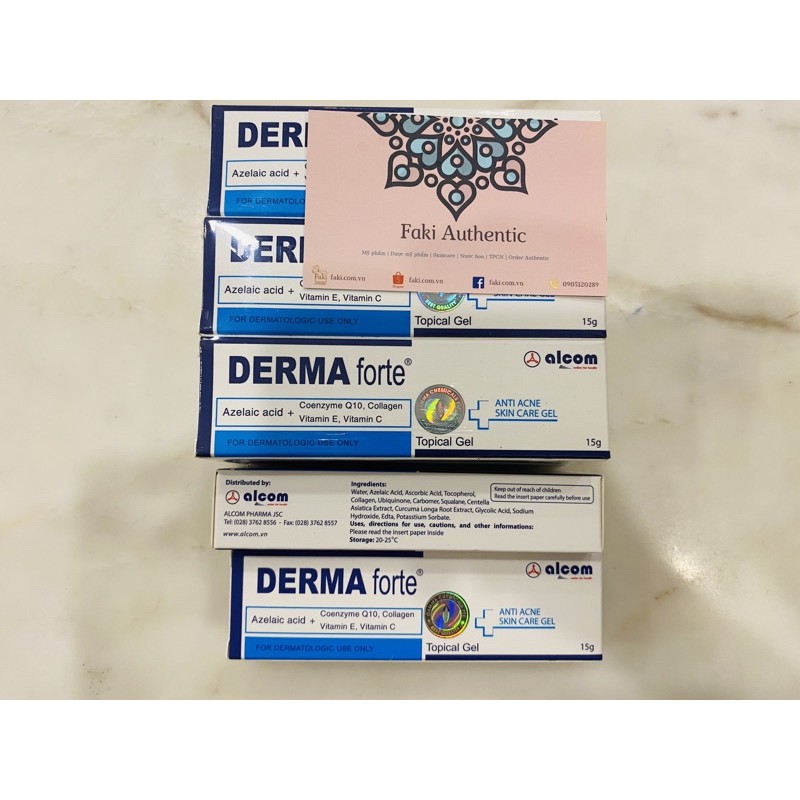 Derma Forte giảm mụn - Gel giảm mụn, giảm thâm Derma Forte 15g