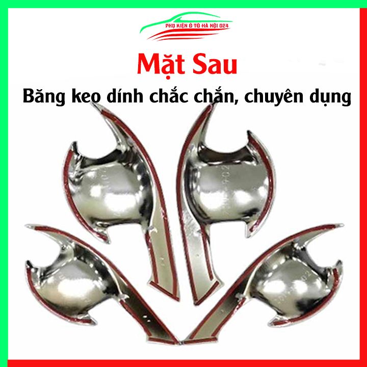 Ốp tay hõm mạ crom Kona 2018-2023 sáng bóng chống trầy bảo vệ cửa xe ô tô
