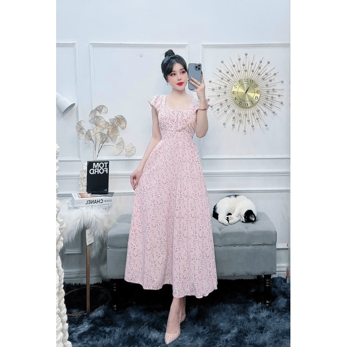 [HCM] Đầm maxi hoa đi biển cho mùa hè mát mẻ thời trang thoáng mát xinh xắn KME FASHION