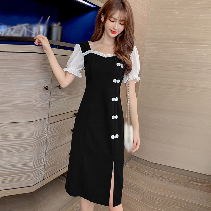 Đầm Sườn Xám Dài Tay Phong Cách Trung Hoa Thanh Lịch Dành Cho Nữ