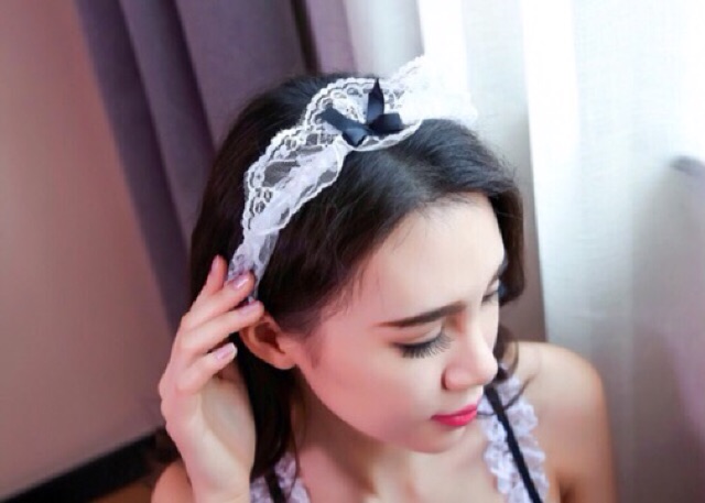 (1552) Váy ngủ cô hầu ren full phụ kiện | BigBuy360 - bigbuy360.vn