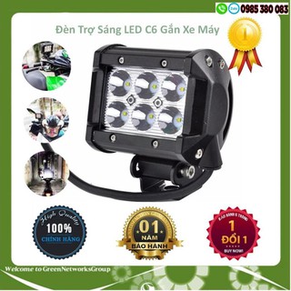 🛒 🌴đèn trợ sáng c6 18w tặng công tắc 🌴 🛒