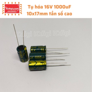 Tụ hóa 16v 1000uf 10x17mm tần số cao