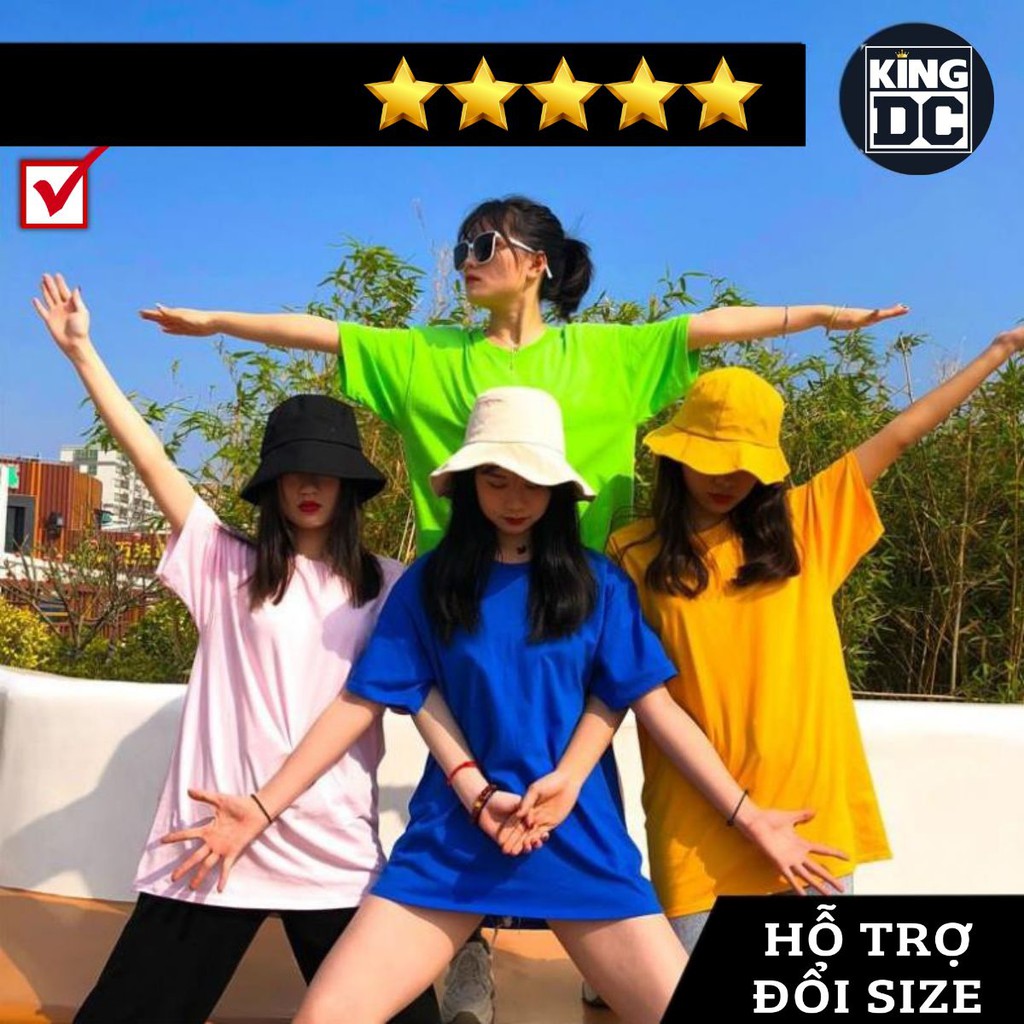 Áo thun tay trơn-Áo phông Unisex Queen DC-Basic Tee phông trơn nam nữ tay lỡ oversize form rộng-Nhiều màu
