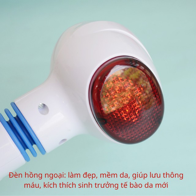 Máy massage cầm tay hồng ngoại Beurer MG40, mát xa xoa bóp bấm huyệt trị lệu cổ vai gáy bằng điện tiện lợi giá rẻ