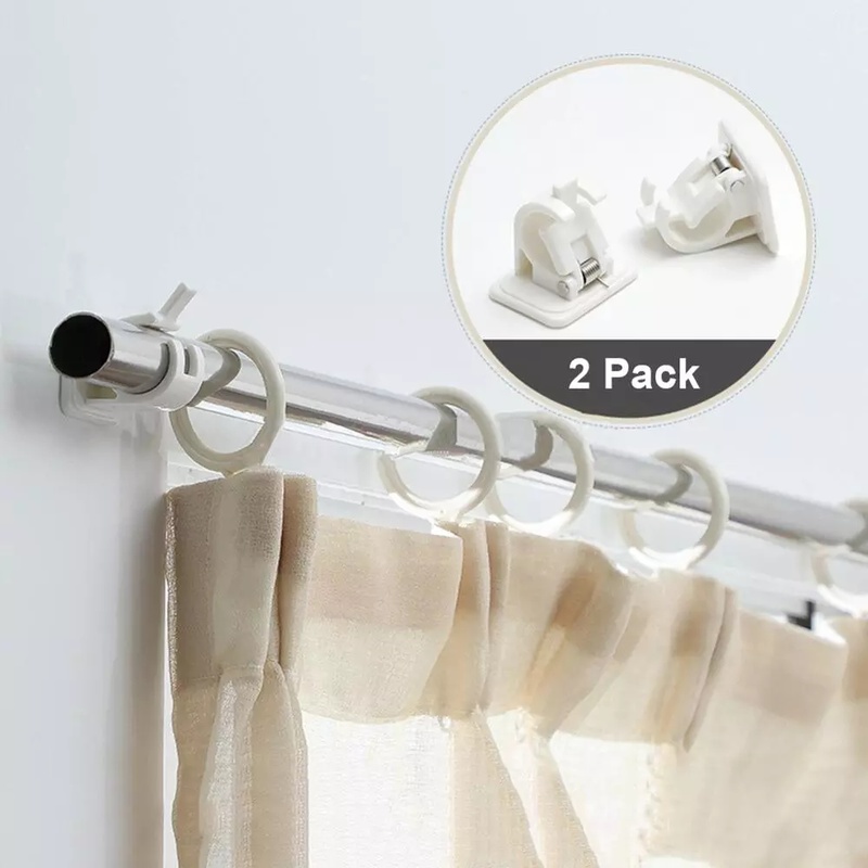 Set 2 Giá Đỡ Thanh Treo Rèm Tiện Lợi An Toàn