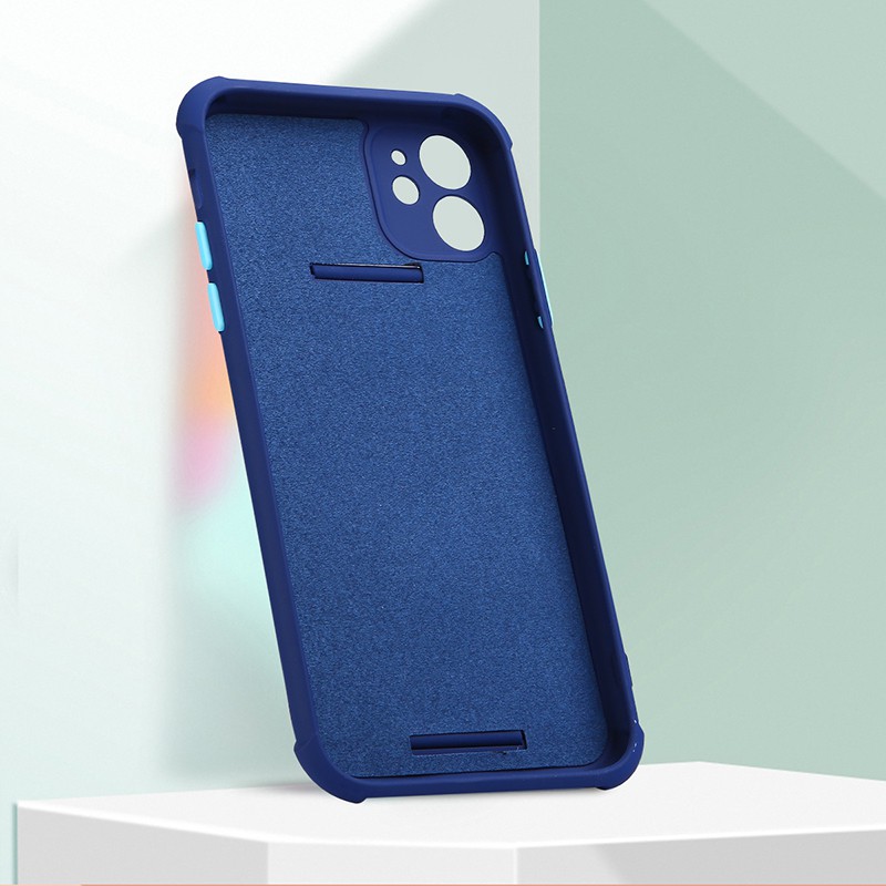Ốp Điện Thoại Silicon Dẻo Màu Sắc Ngọt Ngào Kèm Dây Đeo Tay Tiện Dụng Cho iPhone 11 Pro XS Max SE 2020 6 6s 7 8 Plus X XR