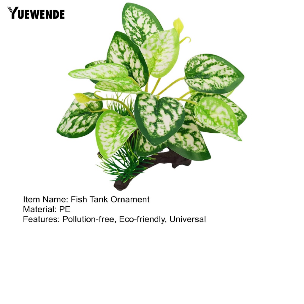 Yue.z Lá Táo Giả Bằng Gỗ Không Ô Nhiễm Trang Trí Bể Cá