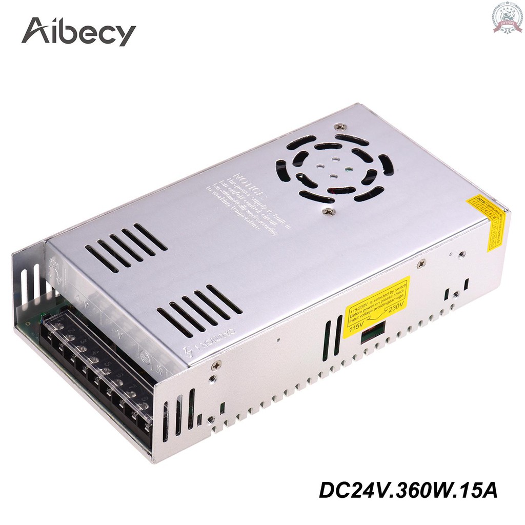 Bộ Chuyển Đổi Nguồn Điện Abecy Dc 24v 360w 15a Với Đầu Nối 3d Cho Máy In 3d