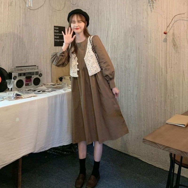 Ivy Áo Tank Top Dệt Kim Ngắn Gọn Nhẹ Khoét Lỗ Hình Học Cài Nút Hình Học Có Nút Áo Khoác Cardiganiga Cho Nữ