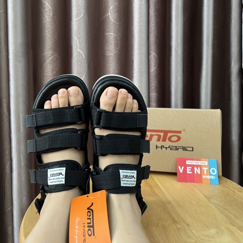 Sandal Vento chính hãng Sd1001 đen đủ size nam nữ 36-43
