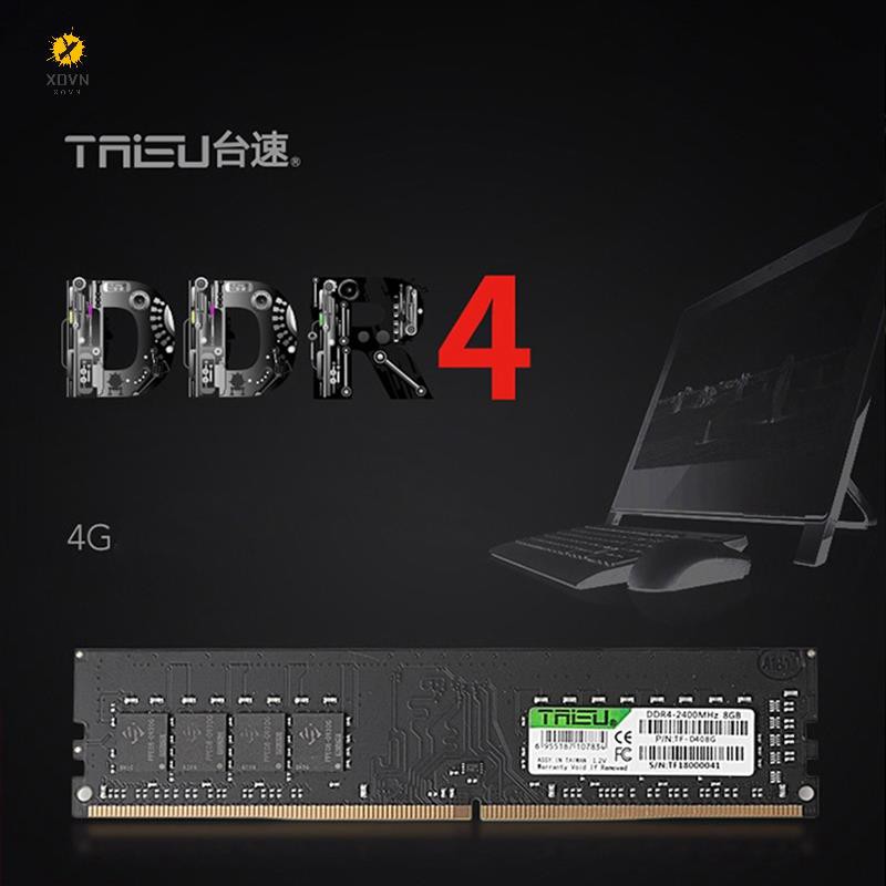 TAISU DDR4 4GB 2133MHz Desktop Memory New Dimm Stand By AMD/Intel#X0VN