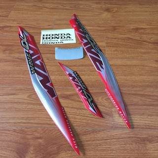 Bộ tem xe Wave ALpha đời 2014 màu ĐỎ - A802 (8168)