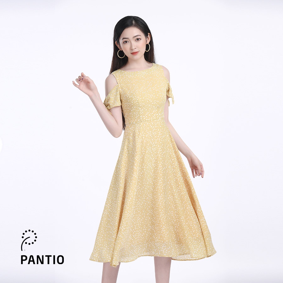 Đầm dạo phố phối hoạ tiết hoa nhẹ nhàng FDP32264 - PANTIO