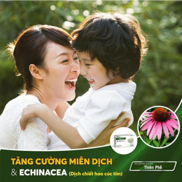 THIÊN PHẾ dịch chiết hoa cúc tím (mua 5 tặng 1) hỗ trợ giảm ho, tăng cường miễn dịch hộp 30 viên