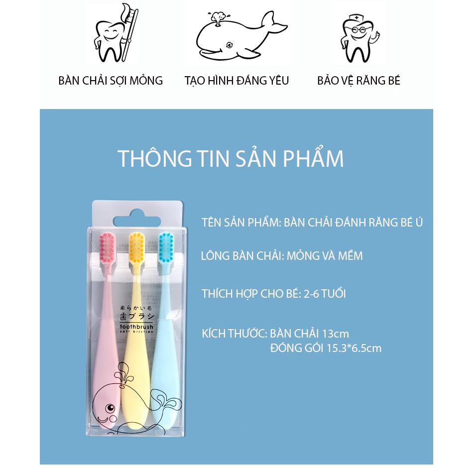 SET 3 BÀN CHẢI ĐÁNH RĂNG CHO BÉ