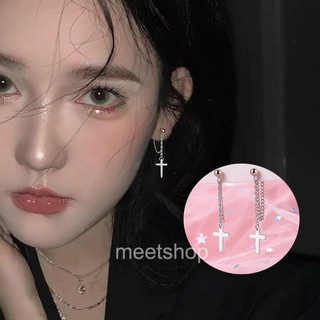 1 đôi-Bông tai thánh giá thời trang ulzzang dễ thương