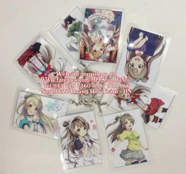 Móc khoá anime love live combo 5 cái mẫu ngẫu nhiên