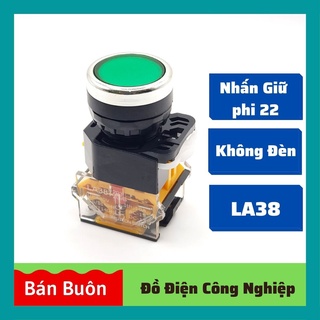 Nút nhấn giữ phi 22, nút nhấn không đèn LA38