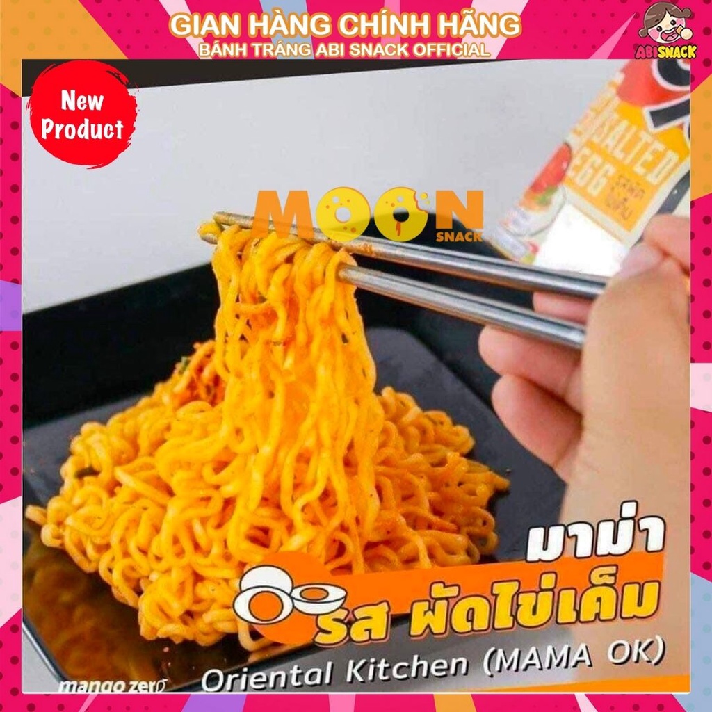 Mì trộn khô cay vị trứng muối/thịt bằm/phô mai/sốt cay hàn/tomyum Ok Thái Lan 85g/1 gói