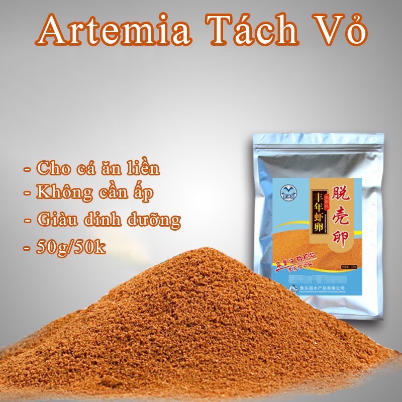 ARTEMIA tách vỏ - Cho cá ăn không cần ấp