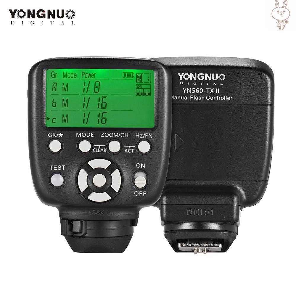 OL YONGNUO YN560-TX II Manual Flash Trigger Remote Controller LCD Transmitter for  DSLR Camera to YN560III/YN560IV/YN660/YN968N/YN860Li Speedlite RF-602/RF603/RF603 II/RF605 Receiver
