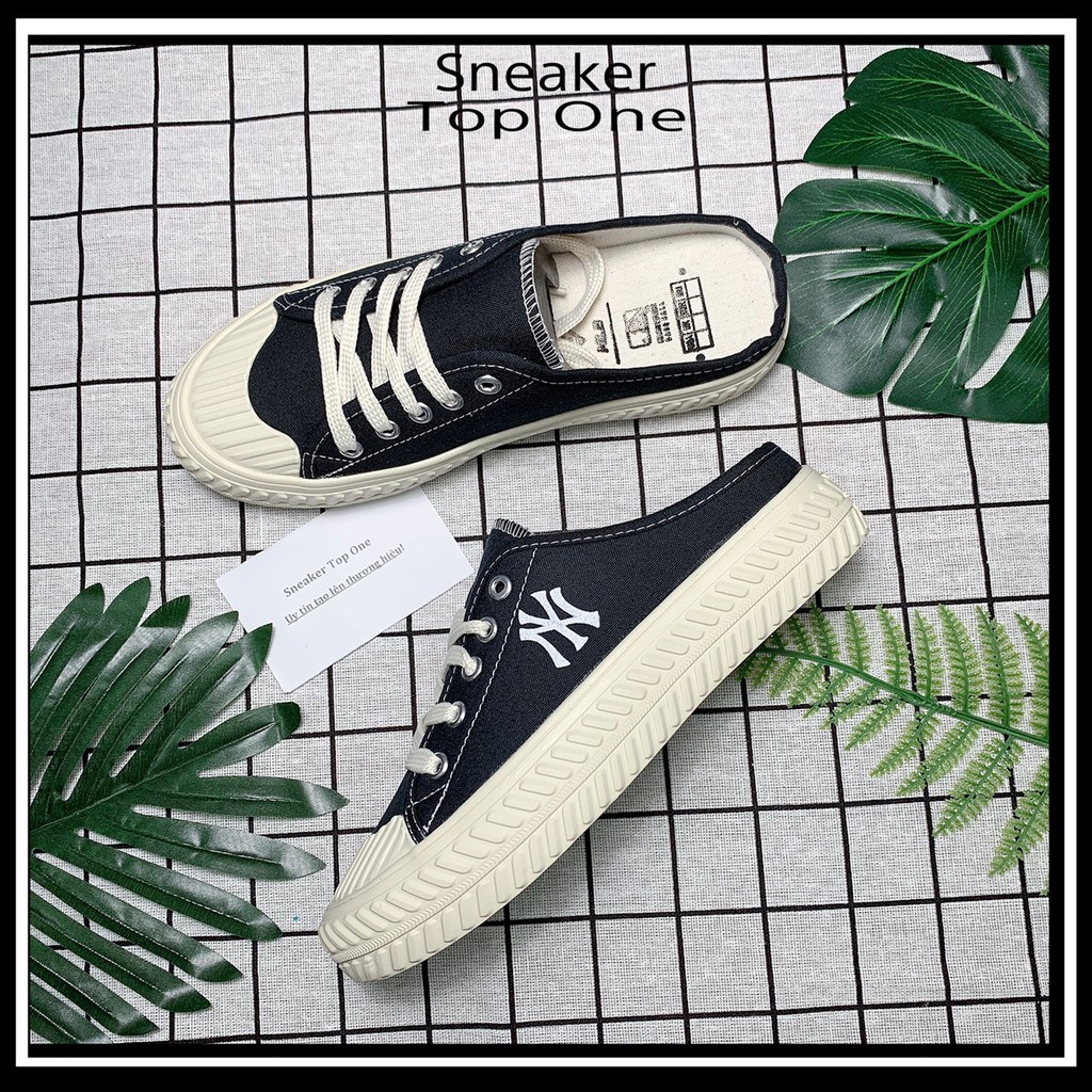 Giày Thể Thao mL b Sục Đạp Gót Đen Cao Cấp - Sneaker Top One