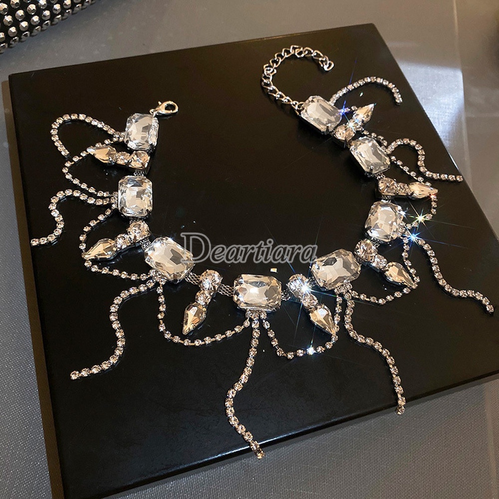 Vòng cổ Đính Đá Sang Trọng Phong Cách Âu Mỹ