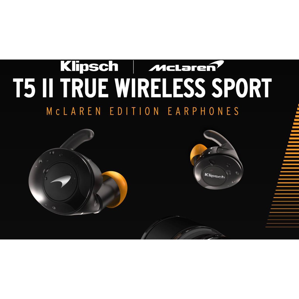 Tai nghe Klipsch T5 II True Wireless Sport McLaren Edition - 0931114355
