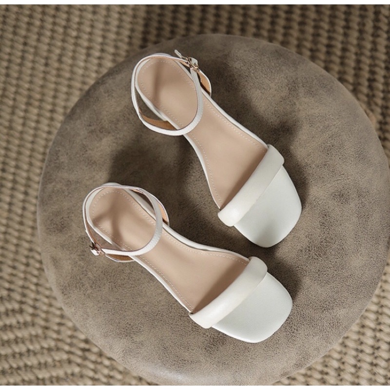 Giày sandal nữ Dily gót vuông quai ngang trẻ trung 3cm-aa0328