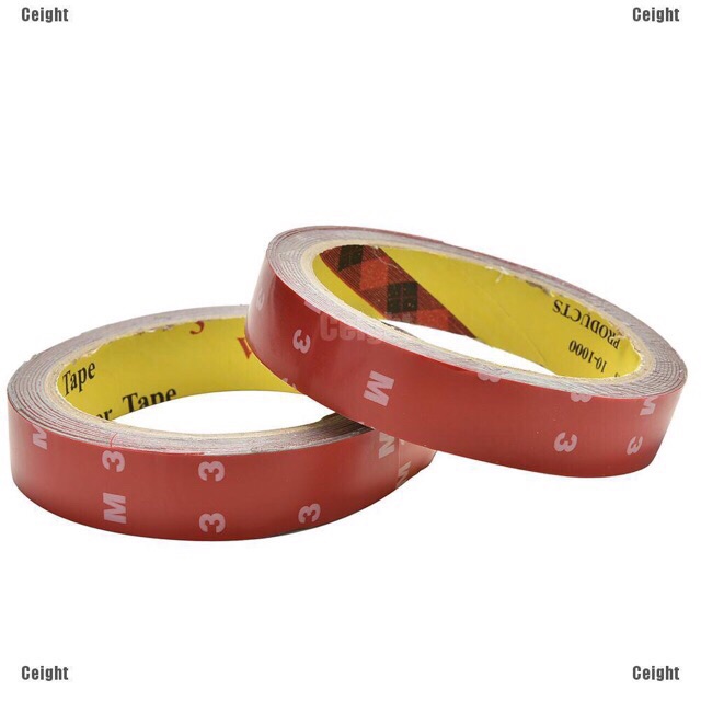 Băng keo 3M siêu dính dán khính,gỗ,mica,thép,kim loại,tường...2 mặt 2cm x 3met