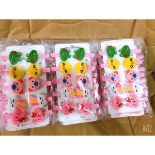 HOT | KẸP TÓC MỎ VỊT NHỰA DẺO MINI NHIỀU HOẠ TIẾT