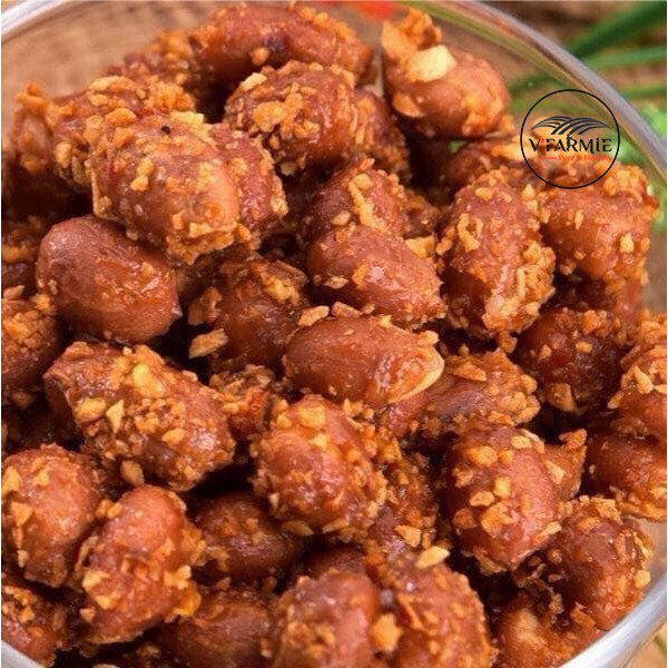 Đậu phộng tỏi ớt giòn thơm ngon hũ 500g