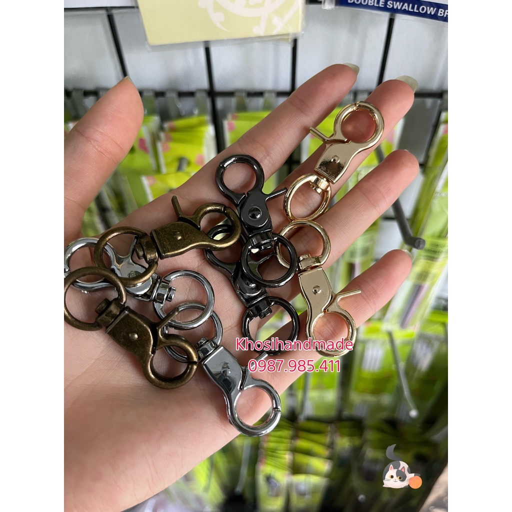 Móc Càng Cua Tròn Lớn Loại Tốt (1.5*4.5cm) (20k/cặp)