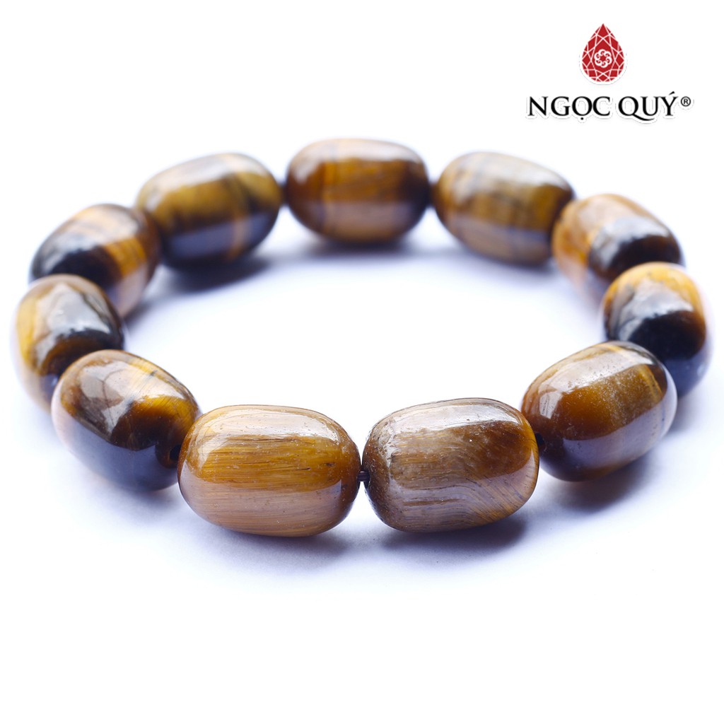 Vòng lu thống đá thạch anh mắt hổ tiger's eye quartz - Ngọc Quý