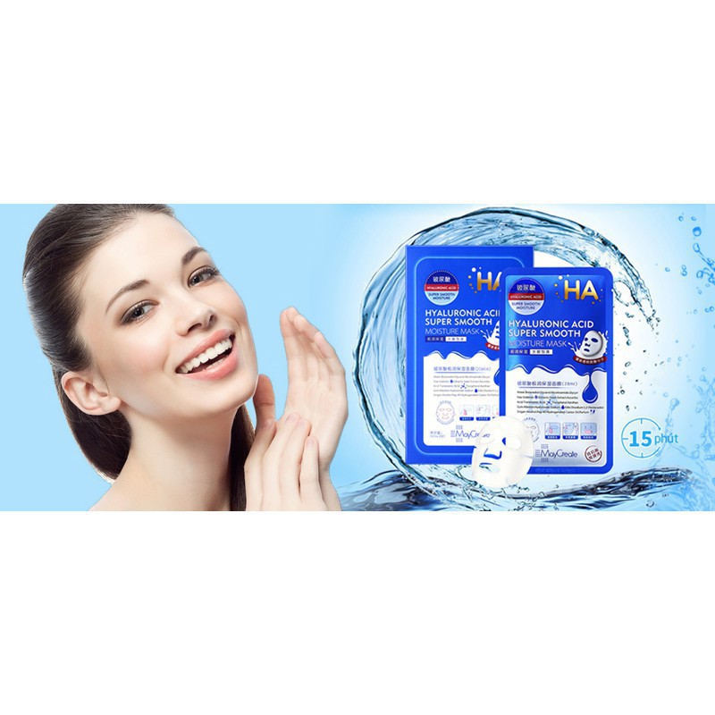 Mặt nạ xanh - Tím combo 10 miếng, trắng da, mịn màng, sáng bóng