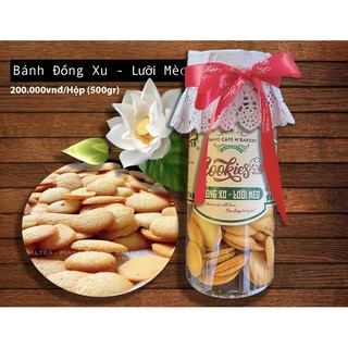 Hộp 500g Bánh đồng xu - lưỡi mèo Handmade