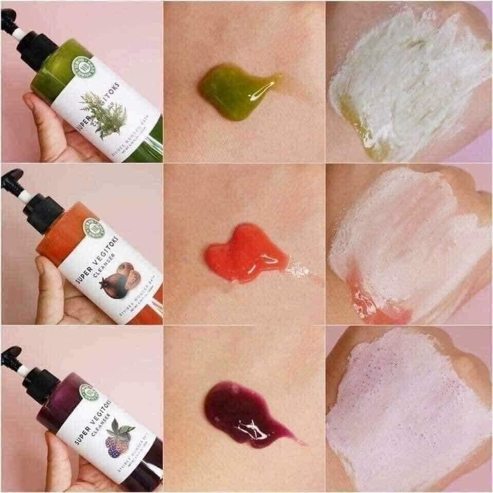 Sữa rửa mặt rau củ thải độc Wonder Bath Super Vegitoks Cleanser