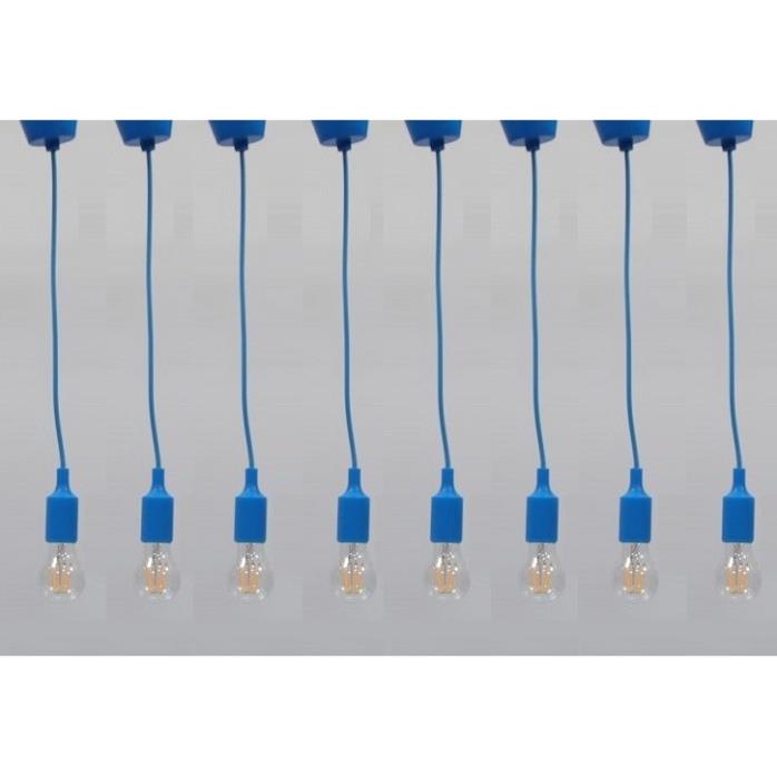 Bộ 8 dây đèn thả trang trí bóng led Edison A60 6W