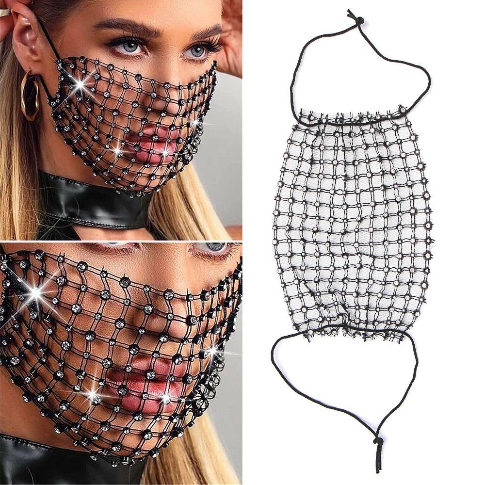 Mặt Nạ Đính Đá Lấp Lánh Thời Trang Dự Tiệc