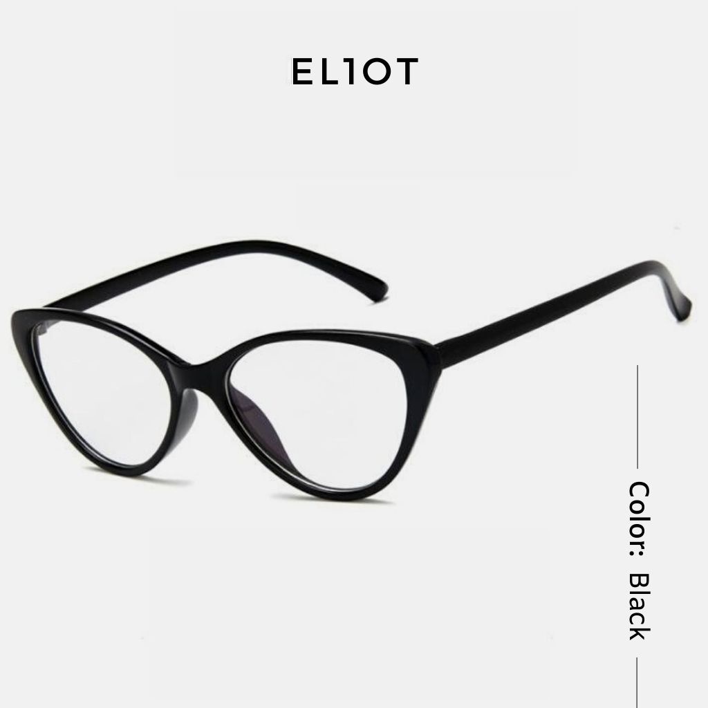 Gọng kính mắt mèo Basic 02 mắt kính cận nam nữ thời trang Unisex tròng kính chống ánh sáng xanh có thể làm kính cận