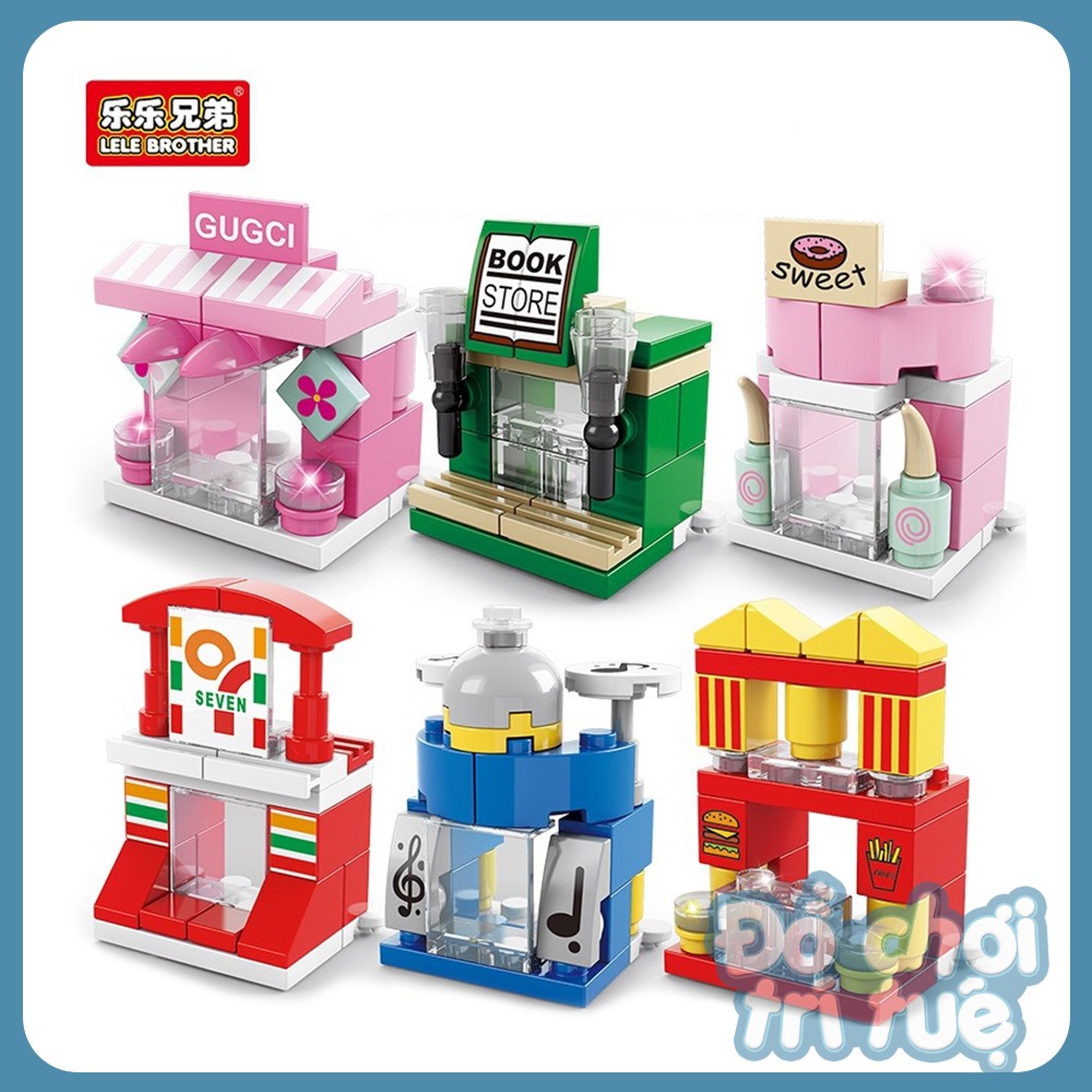 Bộ ghép hình Lego 6 trong 1 giá rẻ đề cho bé trai, bé gái - Đồ chơi trí tuệ Hà Nội