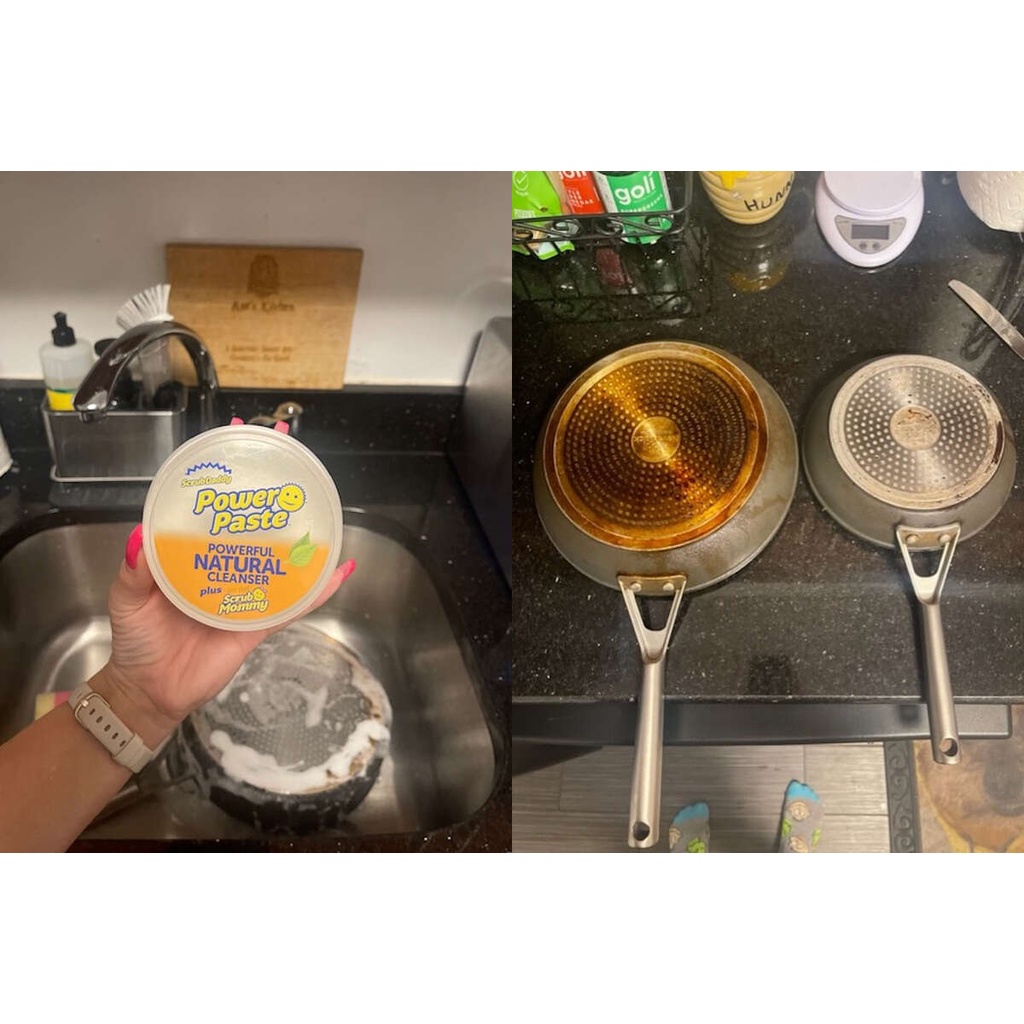 Scrub Daddy - Bộ làm sạch đa bề mặt gồm PowerPaste và miếng rửa chén Scrub Mommy